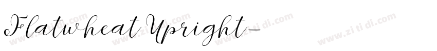 Flatwheat Upright字体转换